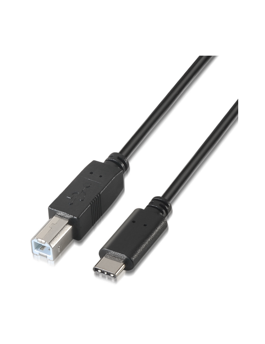 AISENS A107-0054 cable USB USB 2.0 2 m USB C USB B Negro