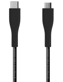 AISENS Cable USB 2.0 3A, tipo USB C/M - micro B/M, Negro, 1.0 m