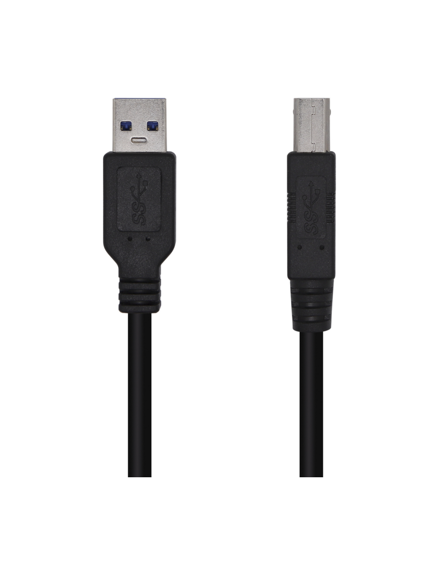 AISENS Cable USB 3.0 Impresora Tipo A/M-B/M, Negro, 3.0m