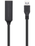 AISENS Cable USB 3.0 Prolongador Con Amplificador, Tipo A/M-A/H, Negro, 5.0m