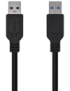 AISENS Cable USB 3.0, Tipo A/M-A/M, Negro, 2.0m