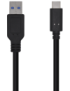 AISENS Cable USB 3.1 Gen 2 10 Gbps 3 A, Tipo C/M-A/M, Negro, 0.5m
