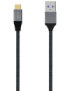 AISENS Cable USB 3.1 Gen2 Aluminio 10Gbps 3A, Tipo USB-C/M-A/M, Gris, 1.0M