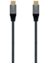 AISENS Cable USB 3.2 Gen2X2 Aluminio 20Gbps 5A 100W E-Mark, Tipo USB-C/M-USB-C/M, Gris, 2.0M