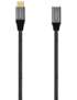 AISENS Cable USB 3.2 Gen2X2 Aluminio 20Gbps 5A 100W, Tipo USB-C/M-USB-C/H, Gris, 1.0M