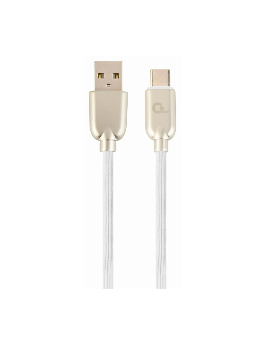 Cablexpert CC-USB2R-AMCM-2M-W cable USB USB 2.0 USB A USB C Blanco