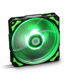 NOX Hummer H-Fan LED Carcasa del ordenador Ventilador 12 cm Negro, Verde, Blanco