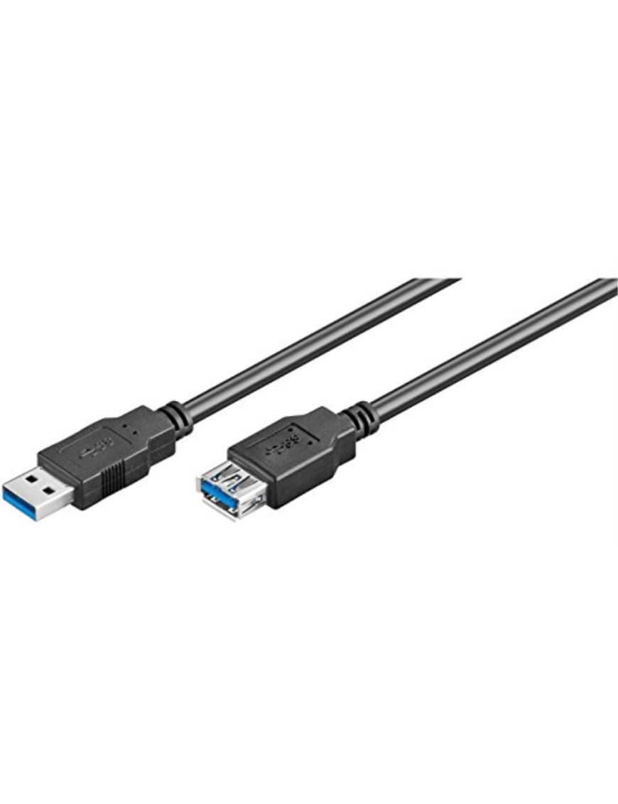 Ewent EC1007 cable USB 1 m USB 3.2 Gen 1 (3.1 Gen 1) USB A Negro