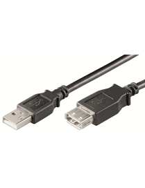 Ewent EC1011 cable USB 1 m USB A Negro