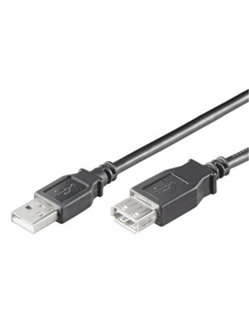 Ewent EC1012 cable USB 1,8 m USB 2.0 USB A Negro