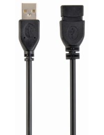 Gembird 3m USB 2.0 A M/FM cable USB USB A Negro
