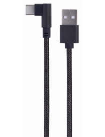 Gembird CC-USB2-AMCML-0.2M cable USB USB 2.0 0,2 m USB A USB C 0,48 Gbit/s Negro