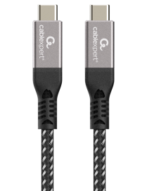 Gembird CCBP-USB4-CMCM240-1.5M cable USB USB4 Gen 3x2 1,5 m USB C Negro, Plata