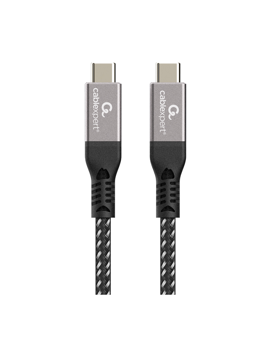 Gembird CCBP-USB4-CMCM240-1.5M cable USB USB4 Gen 3x2 1,5 m USB C Negro, Plata
