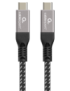 Gembird CCBP-USB4-CMCM240-1.5M cable USB USB4 Gen 3x2 1,5 m USB C Negro, Plata