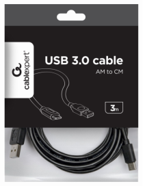 Gembird CCP-USB2-AMCM-10 cable USB USB 2.0 3 m USB A USB C 0,48 Gbit/s Negro