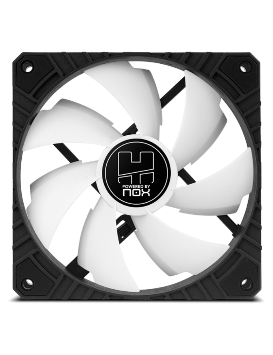 NOX Hummer H-FAN PRO Carcasa del ordenador Ventilador 12 cm Negro, Blanco