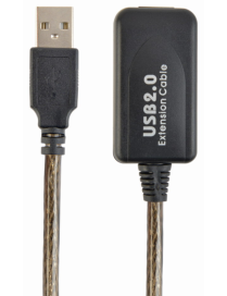 Gembird USB A/USB A M/F 10m cable USB USB 2.0 Negro
