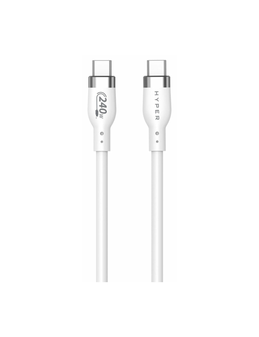 HYPER HJ4002WHGL cable USB USB 2.0 2 m USB C Blanco