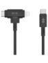HYPER HyperJuice cable USB USB 2.0 1,5 m USB C USB C/Lightning 60 W Negro