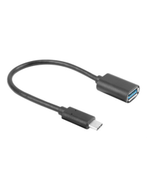 Lanberg AD-UC-UA-04 cable USB USB 3.2 Gen 1 (3.1 Gen 1) 0,15 m USB A USB C Negro