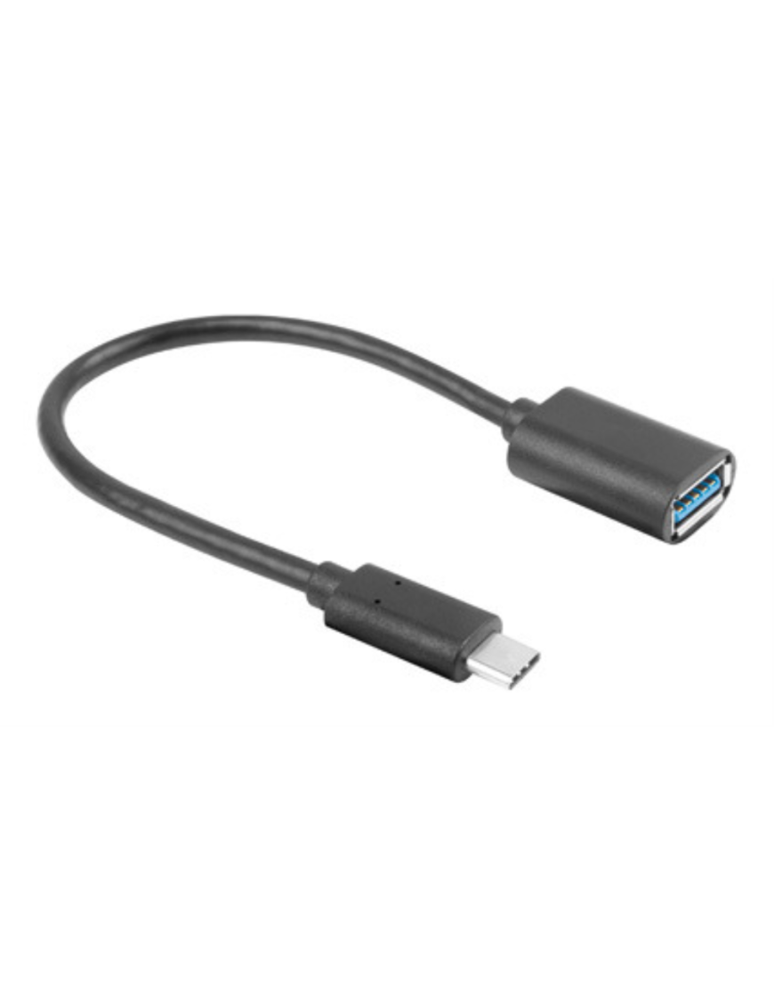 Lanberg AD-UC-UA-04 cable USB USB 3.2 Gen 1 (3.1 Gen 1) 0,15 m USB A USB C Negro