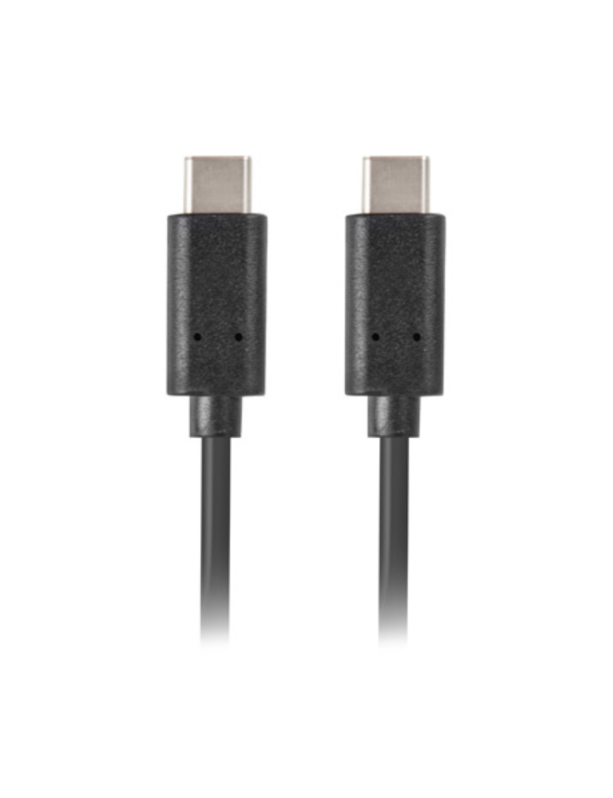Lanberg CA-CMCM-10CU-0005-BK cable USB USB 2.0 0,5 m USB C Negro