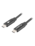 Lanberg CA-CMCM-40CU-0005-BK cable USB USB 2.0 0,5 m USB C Negro