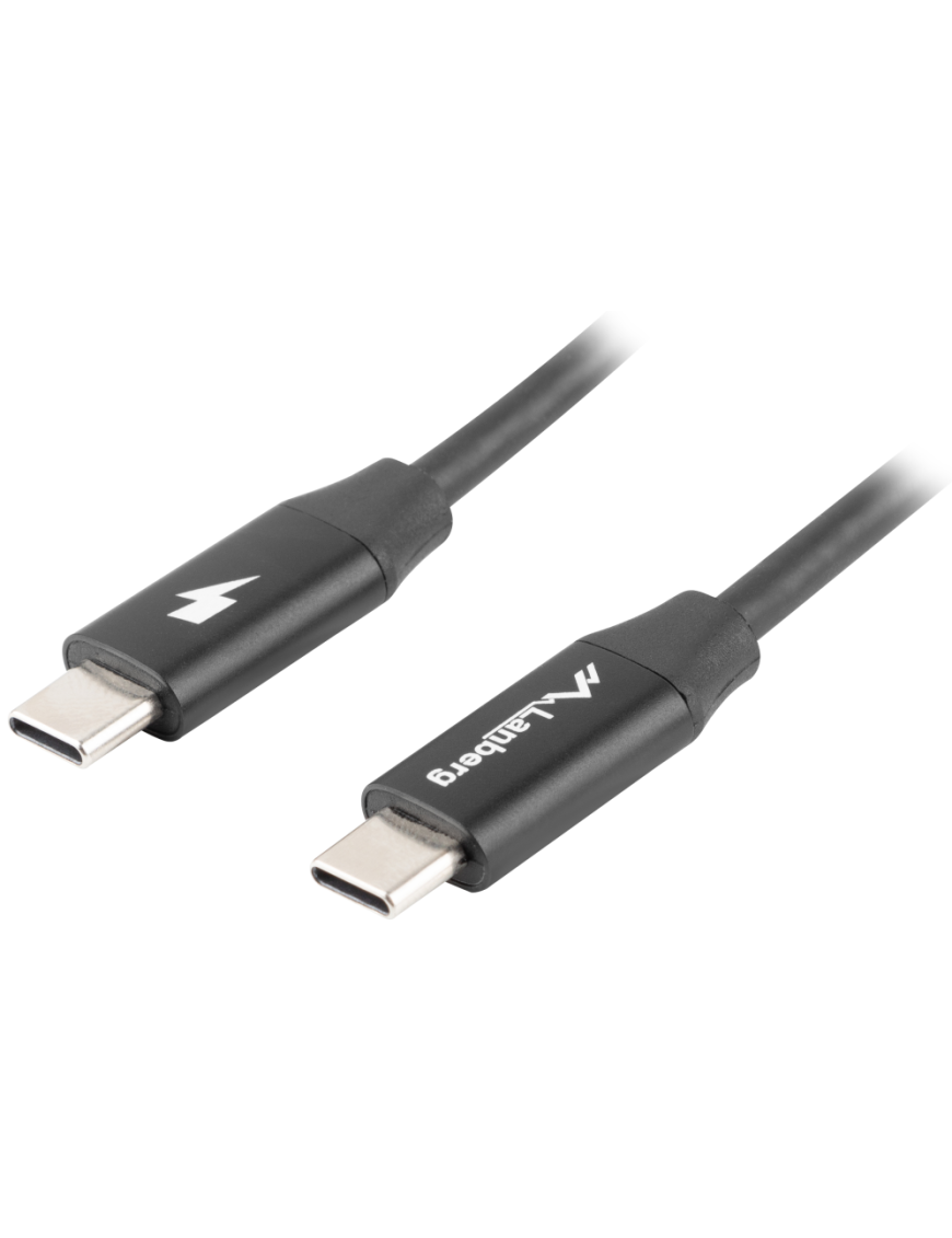 Lanberg CA-CMCM-40CU-0018-BK cable USB USB 2.0 1,8 m USB C Negro