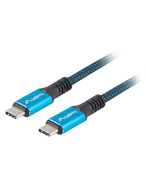 Lanberg CA-CMCM-45CU-0005-BK cable USB USB4 Gen 2x2 0,5 m USB C Negro, Azul