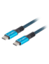 Lanberg CA-CMCM-45CU-0005-BK cable USB USB4 Gen 2x2 0,5 m USB C Negro, Azul