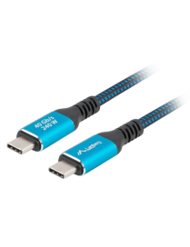 Lanberg CA-CMCM-45CU-0010-BK cable USB USB 3.2 Gen 2 (3.1 Gen 2) 1 m USB C Negro, Azul