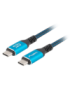 Lanberg CA-CMCM-45CU-0010-BK cable USB USB 3.2 Gen 2 (3.1 Gen 2) 1 m USB C Negro, Azul