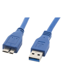 Lanberg CA-US3M-10CC-0005-B cable USB 0,5 m Micro-USB A USB A Azul