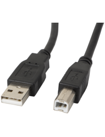 Lanberg CA-USBA-10CC-0010-BK cable USB USB 2.0 1 m USB B Negro
