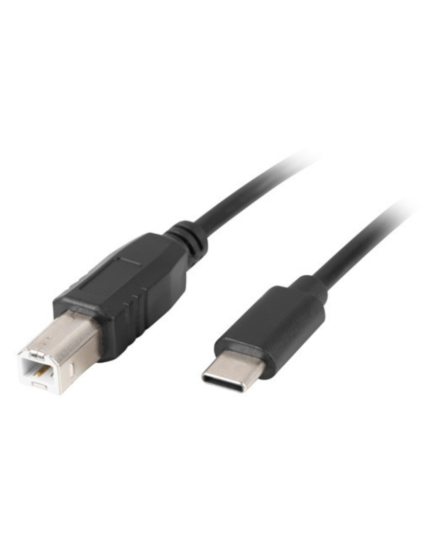 Lanberg CA-USBA-13CC-0018-BK cable USB USB 2.0 1,8 m USB B USB C Negro