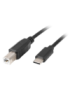 Lanberg CA-USBA-13CC-0030-BK cable USB USB 2.0 3 m USB B USB C Negro