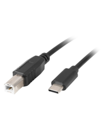 Lanberg CA-USBA-14CC-0018-BK cable USB USB 2.0 1,8 m USB B USB C Negro