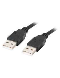 Lanberg CA-USBA-20CU-0010-BK cable USB USB 2.0 1 m Negro