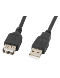 Lanberg CA-USBE-10CC-0007-BK cable USB USB 2.0 0,7 m USB A Negro