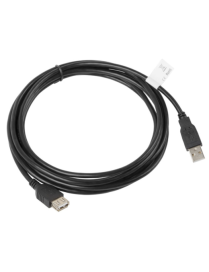 Lanberg CA-USBE-10CC-0030-BK cable USB USB 2.0 3 m USB A 0,48 Gbit/s Negro