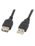 Lanberg CA-USBE-10CC-0050-BK cable USB USB 2.0 5 m USB A 0,48 Gbit/s Negro