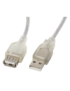 Lanberg CA-USBE-12CC-0018-TR cable USB USB 2.0 1,8 m USB A Transparente