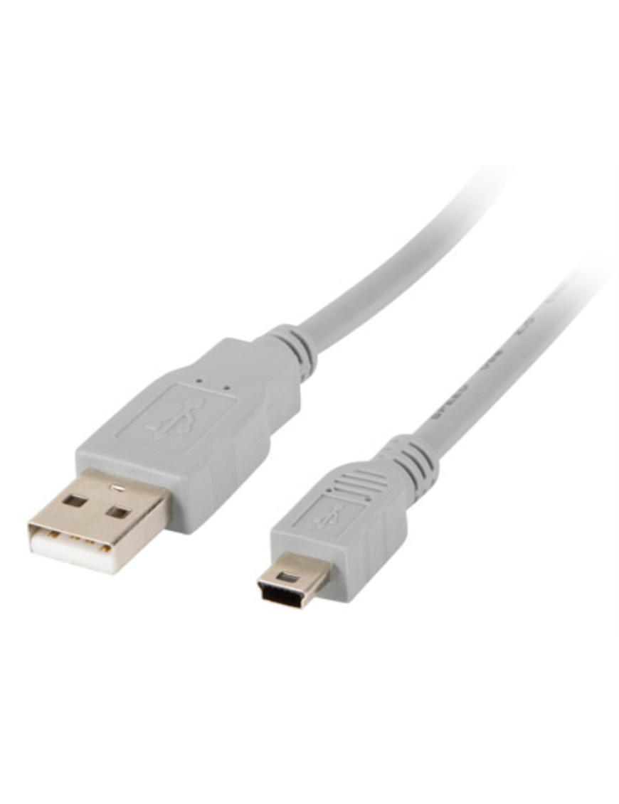Lanberg CA-USBK-10CC-0018-S cable USB USB 2.0 1,8 m Mini-USB A USB A Gris