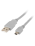 Lanberg CA-USBK-10CC-0018-S cable USB USB 2.0 1,8 m Mini-USB A USB A Gris