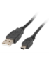 Lanberg CA-USBK-11CC-0018-BK cable USB USB 2.0 1,8 m Mini-USB A USB A Negro