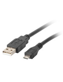 Lanberg CA-USBM-10CC-0018-BK cable USB USB 2.0 1,8 m Micro-USB B USB A 0,48 Gbit/s Negro