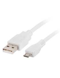 Lanberg CA-USBM-10CC-0018-W cable USB USB 2.0 1,8 m Micro-USB B USB A 0,48 Gbit/s Blanco