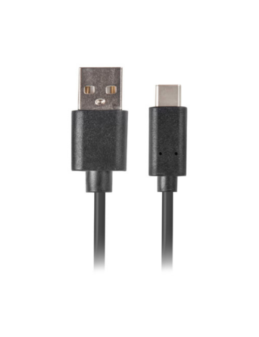 Lanberg CA-USBO-20CU-0005-BK cable USB USB 2.0 0,5 m USB C USB A Negro
