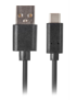 Lanberg CA-USBO-20CU-0005-BK cable USB USB 2.0 0,5 m USB C USB A Negro
